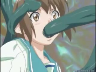 Hentai anime tentáculos delícias e heroína ação