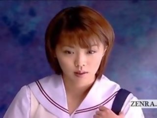 Subtitled CFNM Dominant Japanese Schoolgirl Senzuri