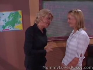 Hot teacher with MILF