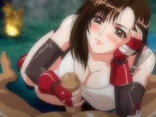 Tifa lockheart anime menghisap zakar