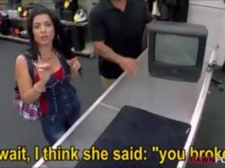 Pawnshop Owner Fucks Big Boobs Cuban Hoe For A TV