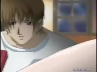 Horny hentai anime milf nailed by her hot son