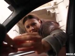 Sexy teen Kitana Lure analed in the car