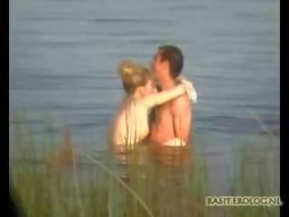 Couple captured in the lake