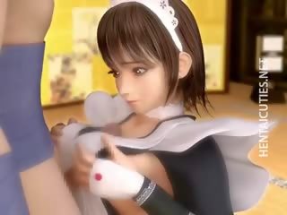 Big Titted 3D Anime Maid Squirt Milk