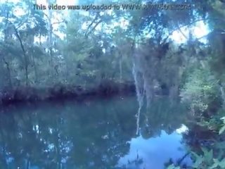 Caught Head At The River - Blowjob Deepthroat Carla Cain Ebony Afro Cum Swallow