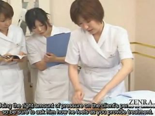 Subtitled Cfnm Japanese Handjob Spa Group Demonstration