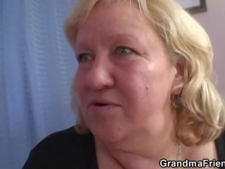 Hot granma in kaose sikil takes two cocks