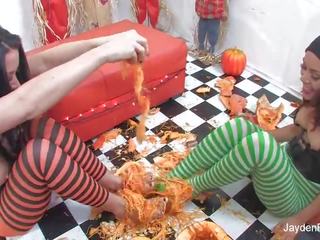Jayden jaymes a kristinas pumpkin zábava