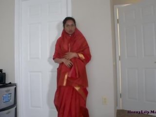 Horny Indian mother and son in law having fun