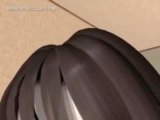 Hentai Temptress In Glasses Having Her Huge Tits Rubbed