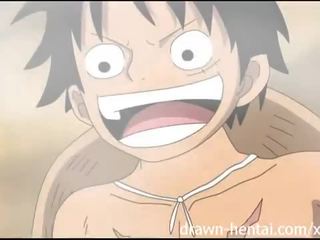 এক টুকরা স্ত্রী বশ করা - luffy heats উপর নামি