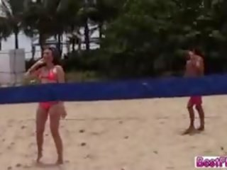 Beach Sex With Horny Blonde Teens With Their Friends