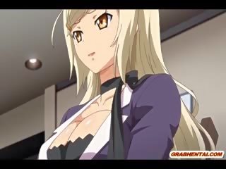 Busty Anime Coed Tittyfucking And Swallowing Cum