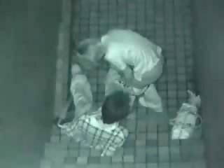 Курва прецака в alleyway заловени на лента видео