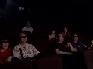 Japanese wife cheating in cinema cuckold