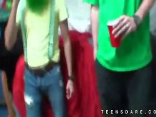 Fuck of the irish with green skirt girl
