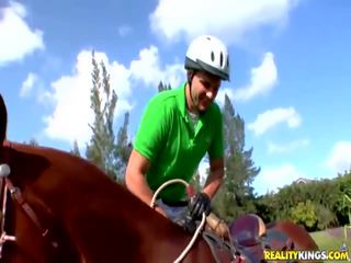 Busty Latina Equestrienne Cynthia Bang Fucking