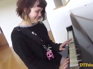 YHIVI SHOWS OFF PIANO SKILLS FOLLOWED BY ROUGH SEX AND CUM OVER HER FACE! - Featuring: Yhivi / James Deen