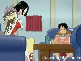 One Piece Hentai - Boa seduces Luffy