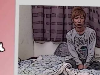 18 년 늙은 일본의 트윈 크 나사로 죈 단단한 로 모조품 음경