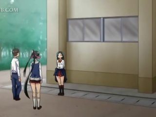 Remaja anime hentai menangkap melancap mendapat fucked keras