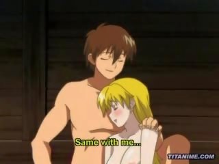 Magicl hentai anime fyr spanks en blond jente dyp