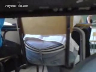 Classroom Thong Filmed By Phone