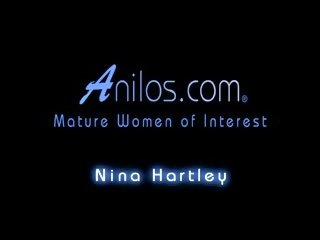Horny mature granny Nina Hartley masturbating