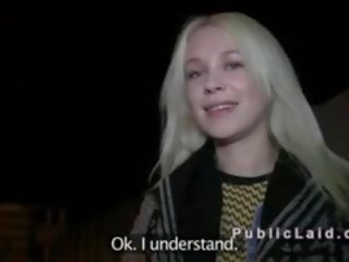 Sexy Russian Blonde Has Public Fuck