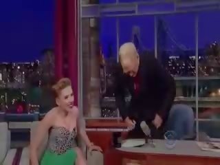 Scarlett johansson letterman