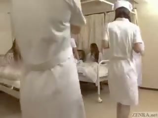 توقف ال وقت إلى ربت اليابانية الممرضات!